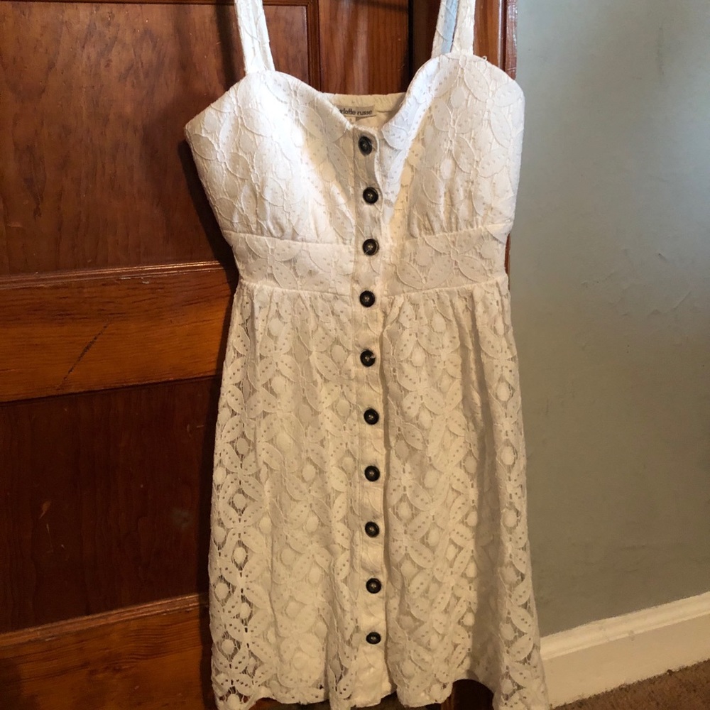 White Button Up Dress
